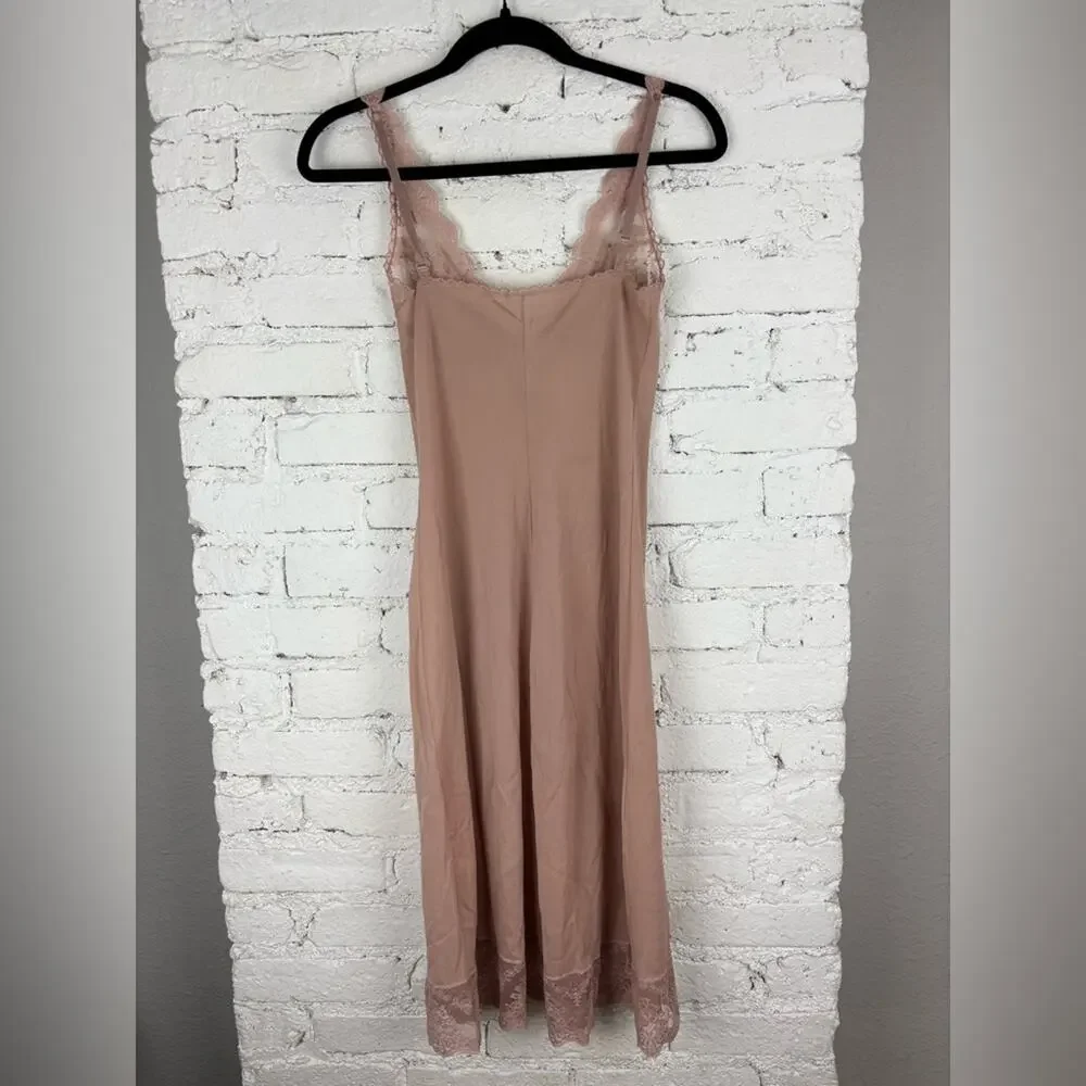 Vintage Formfit Rogers 32 Tall Lace Corset Slip Dress - Picture 4 of 8